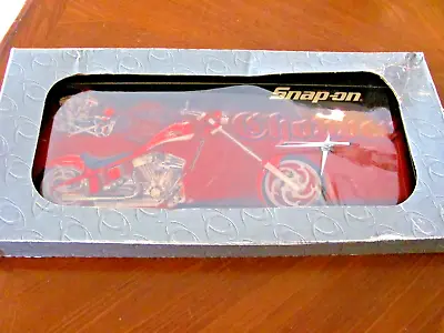 Rare Vintage Jebco 'snap-on' Choppers 23  X 11  Red Black Wall Clock New In Box • $126.44