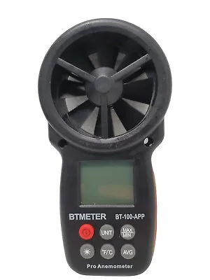 BTMETER Wind Speed Meter Anemometer Handheld Digital Air Flow Meter Velometer • $29.95