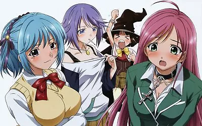 Anime Akashiya Moka Kurono Kurumu Shirayuki Mizore Sendo Playmat Gaming Mat Desk • $36.99