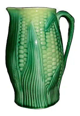 Antique 6  Majolica Corn Maize Pitcher • $21.85