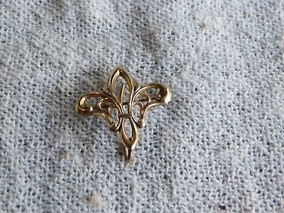 Vintage 1/20th 12K Gold Filled Fleur-de-lis Pocket Watch Pin Brooch • $29.24