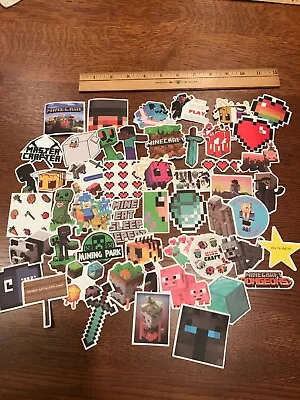 Collection Of 50+ Minecraft Themed Decals - Free Postage • $6.44