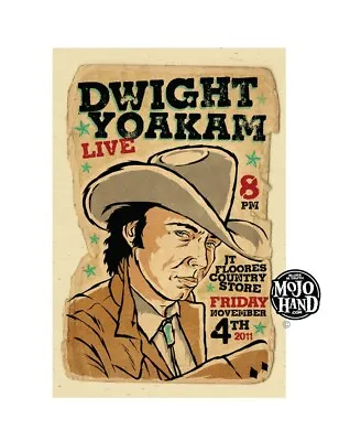 $22 • Buy Dwight Yoakam Concert Poster - 2011
