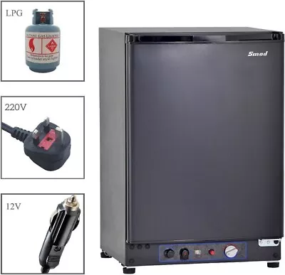 Smad 3 Way Gas Fridge 12V 220VCampervan 40L Refrigerator Caravan Truck Motorh L5 • £249.99