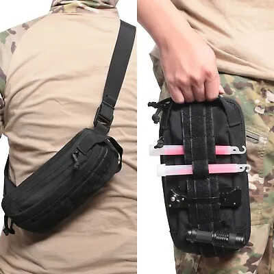 Small EDC Minimalist Crossbody Sling Bag For Men Phone Wallet Chest Backpack USA • $12.16