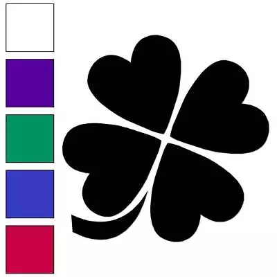 4 Leaf Clover Vinyl Decal Sticker Multiple Colors & Sizes #6751 • $4.95