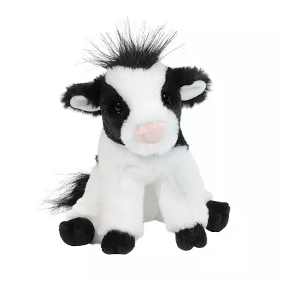 MINI ELSIE The Plush Soft HOLSTEIN COW Stuffed Animal Douglas Cuddle Toys #4479 • $14.95