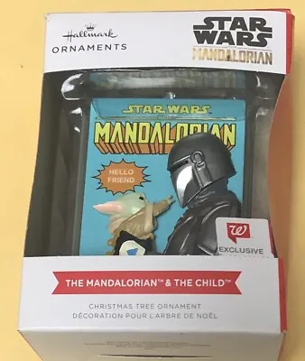 Hallmark Mandalorian Grogu Child Christmas Tree Ornament Star Wars New Baby Yoda • $11.69