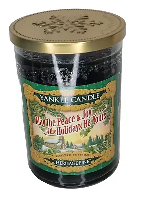 Yankee Candle Heritage Pine Limited Edition 2 Wick 20oz Jar Pillar Tumbler Rare • £53.79