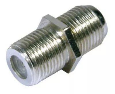 8 X Auline Barrel Connector Coupler Extend Join F Plug Connector Coaxial Cable • £3.50