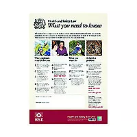 £34.39 • Buy Hse Health And Safety Law Poster A2