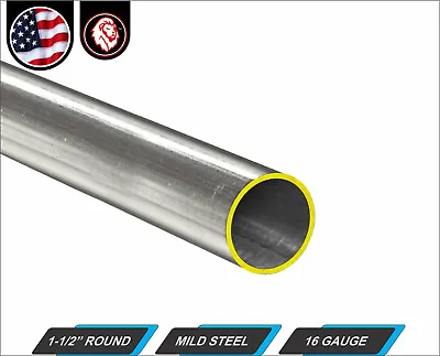 1-1/2  Round Metal Tube - Mild Steel - 16 Gauge - ERW - 48  Inch Long (4-ft) • $19.50