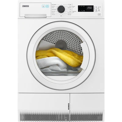 £296.99 • Buy Zanussi Zdc82b4pw 8kg Condenser Dryer A119590