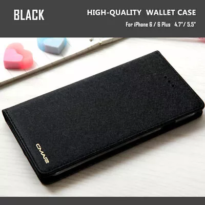 Case Cover For IPhone7/8 Plus X XS XR Luxury Wallet Silk Leather Magnetic Flip • $8.26