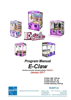 Elaut - E Claw Manual - Coin Operated - Arcade Crane - Free Next Day Delivery • £19.99