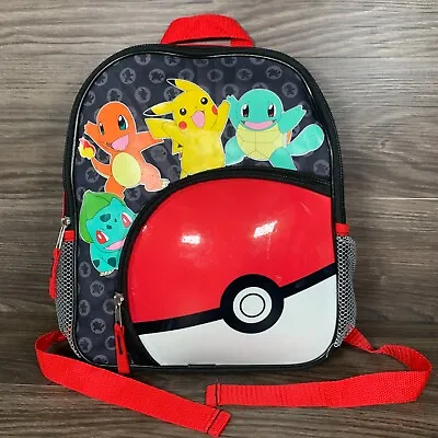 $23.97 • Buy Pokemon 2016 Kids Backpack Pikachu Charizard Squirtle Bulbasaur School Book Bag