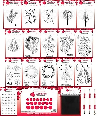 £4.95 • Buy Woodware Festive Clear Stamps - By Jane Gill - Creative Expression