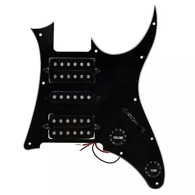 Loaded Prewired HSH Pickguard & Pickups For Ibanez GRG250 Electric Guitar Black • $37.99