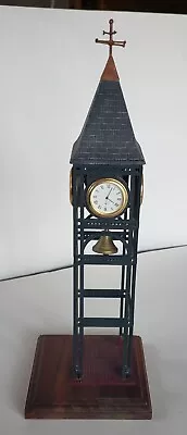 Model Train Set Miniature Village : Clock Bell Tower 4 Sided Battery Faces.  • $9.99