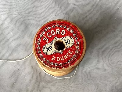 Vintage Barbour Thread Barbour 3 Cord Machine Thread Linen Wooden Spool • $7.95