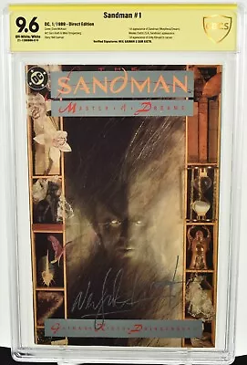 $1599.95 • Buy Sandman #1 CBCS Not CGC 9.6 (1989) Verified Signed Neil Gaiman & Sam Kieth DC