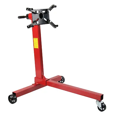 750LBS Engine Stand Steel Motor Hoist Dolly 360 Degree Adjustable Mounting Head • $69.99