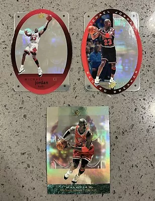 3-card HOLO L0T🔥 1996 Michael Jordan SPx + Record Breaker + Holoview • $46