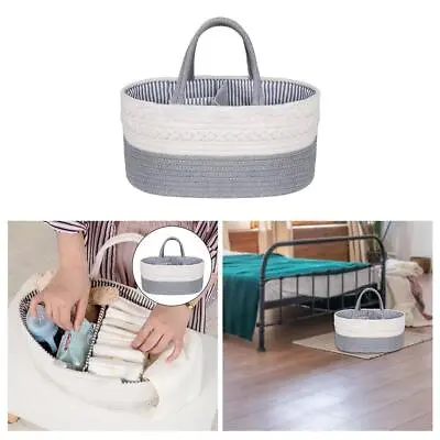 Safety Baby Diaper Caddy Nursery Organizer Storage Bin Carry Basket Carrier • £22.92