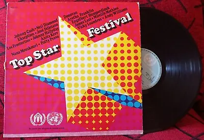 TOP STAR FESTIVAL 1971 France LP JOHNNY CASH HALLYDAY PATTY PRAVO VICKY LEANDROS • $19.99