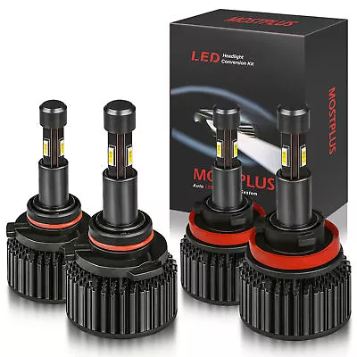 4x Led Headlight Combo Set 9005+h11 High&low Beam Bulb 4 Sides Tx1860 Chip 6000k • $50.05