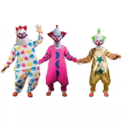 Killer Klowns From Outer Space Costume Scary Clown Halloween Fancy Dress • $62.99