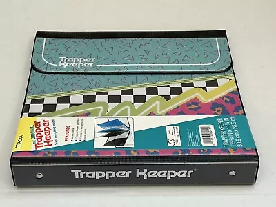 Genuine Mead Trapper Keeper Colorful Retro Vintage Design 1  Binder NEW • $14.99