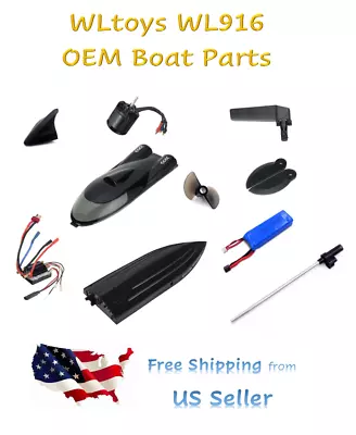 Wltoys WL916 RC Boat OEM Spare Parts FREE SHIPPING From US Seller • $9.98