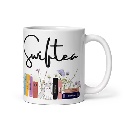 Swiftea Swiftie Eras Music White Glossy Mug Gift 11oz 15oz • $13.99