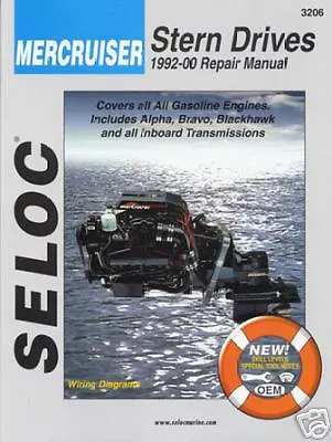 Mercruiser  Sterndrive Service Repair Manual 1992 -2000 Seloc 3206 • $49.99