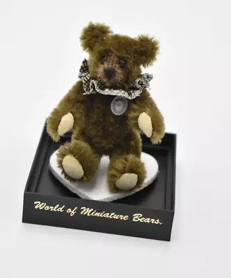 World Of Miniature Bears Mohair Teddy Bear Daren • £32.95