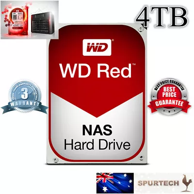 Western Digital WD Red 3.5  4TB NAS Internal Hard Drive OEM • $123