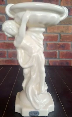 Haeger Art Pottery Cherub Holding Urn Vase Original Sticker • $23