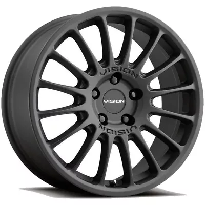 Vision 477 Monaco 17x7 5x4.5  +38mm Satin Black Wheel Rim 17  Inch • $175.99