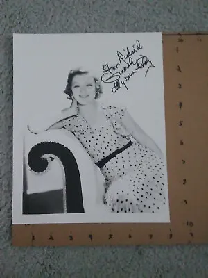 Myrna Loy Signed In Person Inscribed Photo B/W 8x10 • $79.97
