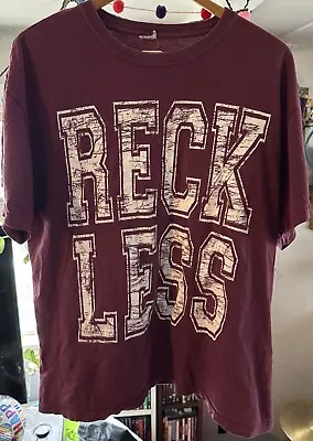 Reckless - Varsity XL Shirt FDR Frequency Deleted Records Can’t Heal Hardcore MA • $10