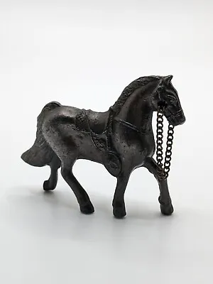 HORSE FIGURE Small Metal Western Cast Iron Statue Vintage Equestrian  • $10.12