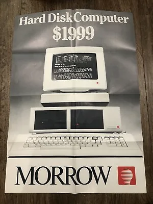 RARE Vintage 1980's Original Morrow Designs Computer PC Advertising Poster • $47.99