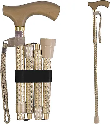 Walking Cane For Men Or Women Foldable And Adjustable From 32-37 Inches FSA An • $42.72