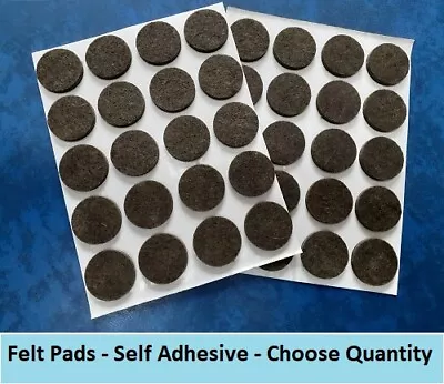 Felt Floor Furniture Pads Self Adhesive For Floor Table Chair Leg CHOOSE 1 -1000 • £16.90