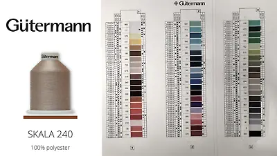 £12.90 • Buy  Gutermann SKALA 240 Polyester Overlocker Thread 5000m/5468yds - ALL COLOURS