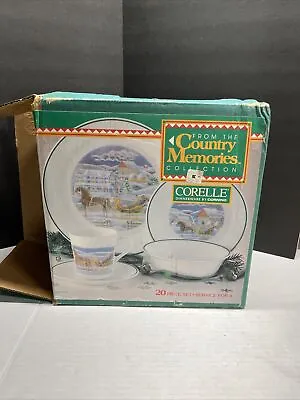 Corelle Dinnerware By Corning Country Memories Collection 19 Pcs  Service Of 4 • $68