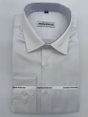 Dominic Stefano Mens Big Size Shirts Ls Satin Finish Size 2xl-4xl 6 Colours • £24.99
