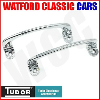 MG Midget Interior Chrome Door Pulls From Tudor -Hole Centres 120mm Apart 650306 • $31.51