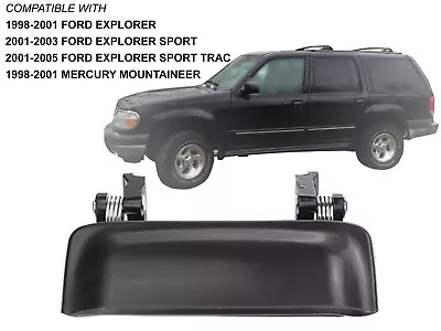 For 98 - 05 Explorer 98-01 Mountaineer Outer Door Handle Smooth Black Front Rear • $9.09